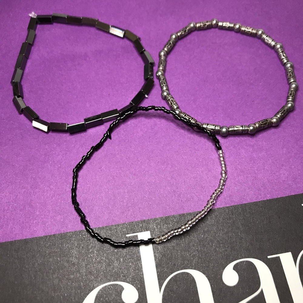 NWOT Trio of Charming Charlie bracelets